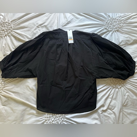 Calvin Klein Stylish Black Button Down Blouse - Picture 2 of 2